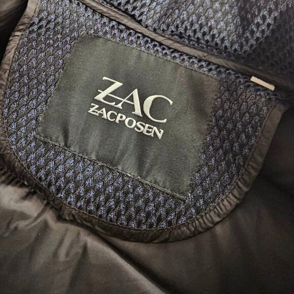 ZAC ZAC Posen Womens Down Filled Winter Parka Jacket, Blue/Black, Warm, Size S/M - Picture 5 of 9